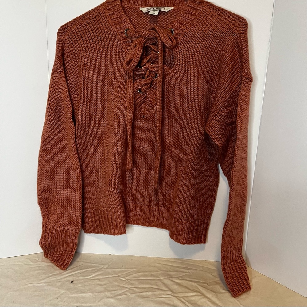 Adam Levine sweater with lace uo front